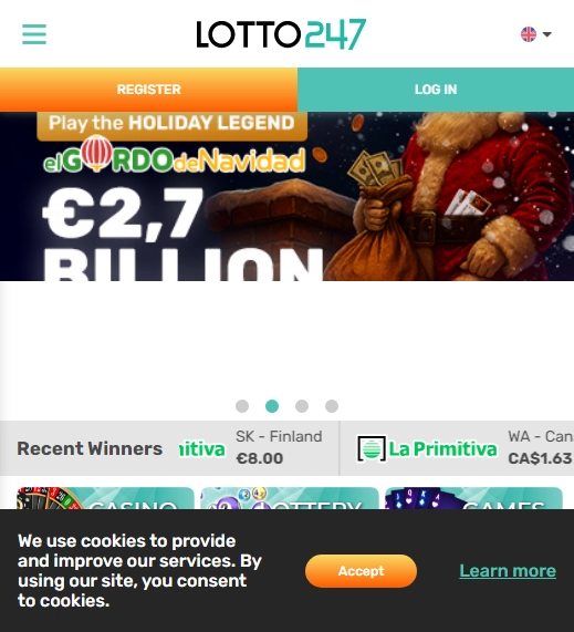 Lotto247 Casino Mobile screenshot